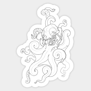 Octopussy (Black) Sticker